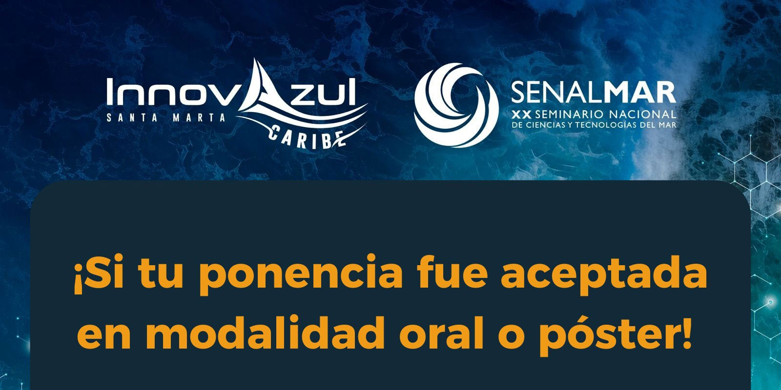 Aviso Importante para los Participantes de SENALMAR 2024